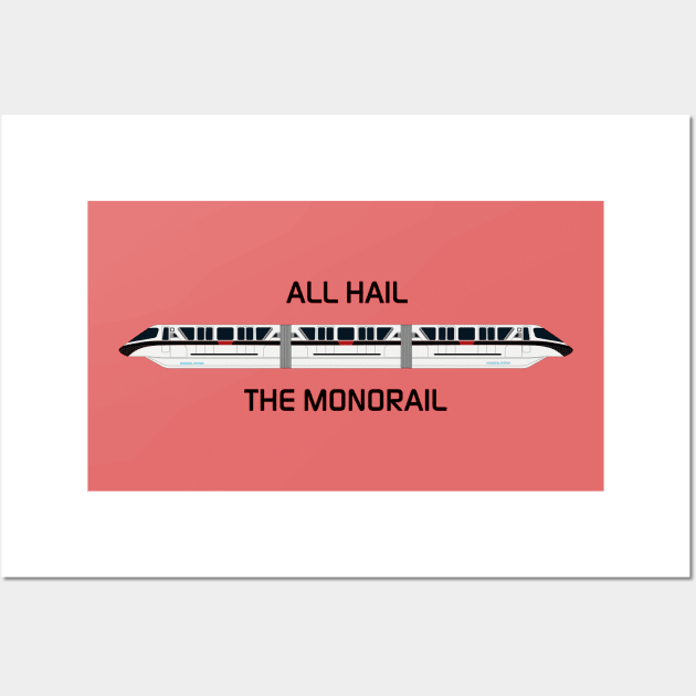 All Hail the Black Monorail Wall Art by Enzwell